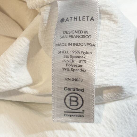 Athleta White Crest Skort - size 8T - Picture 4 of 6